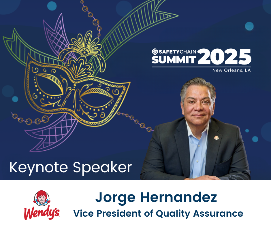 Keynote Speaker: Jorge Hernandez,  Vice President of Quality Assurance of The Wendy's Company
